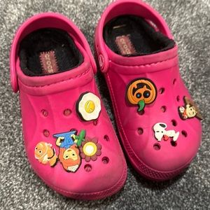 Crocs with fleece insert